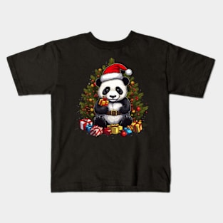 Panda  Christmas Kids T-Shirt